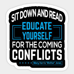 Mother Jones Quote Sticker